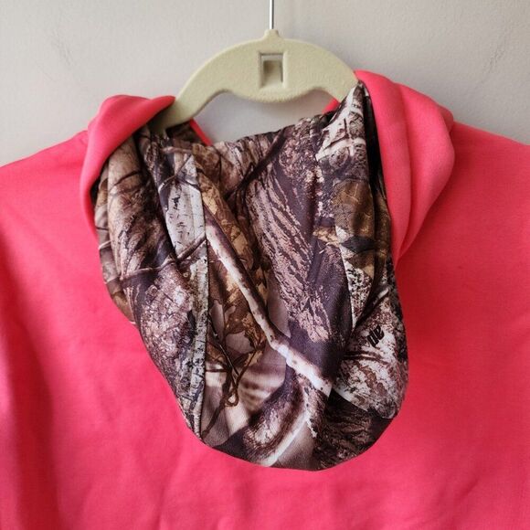 Under Armour Cold Gear Ladies Storm Water Resistant Hoodie Neon Pink M Loose Fit - Picture 6 of 10